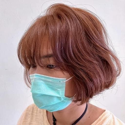 女生短髮、女生染髮、不用漂髮