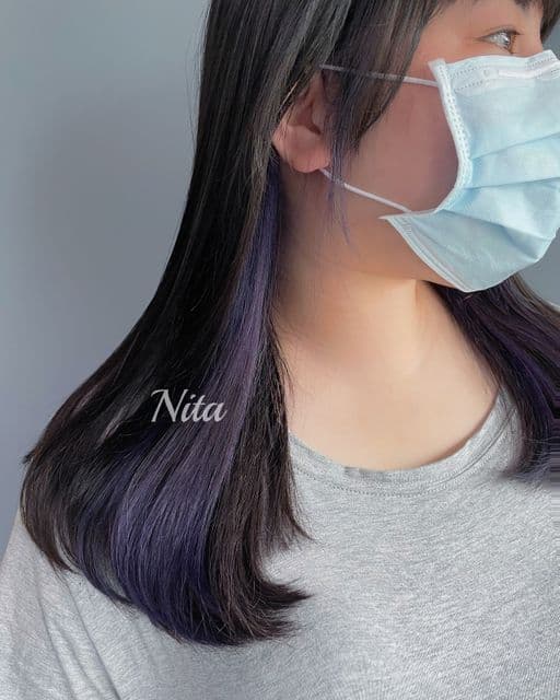 女生長髮、短瀏海、女生染髮