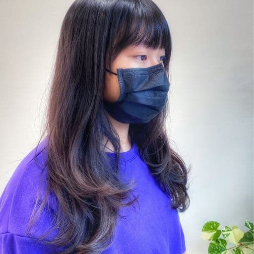 女生長髮、短瀏海、女生燙髮