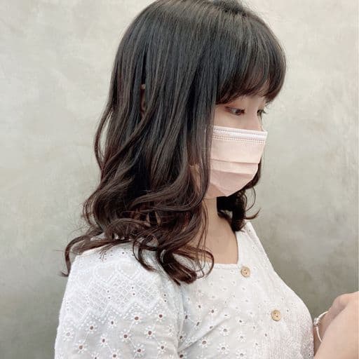 女生中長髮、女生燙髮、溫塑燙