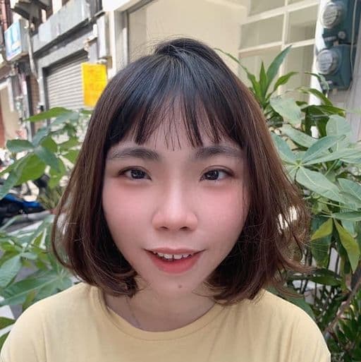 女生短髮、短瀏海、女生燙髮