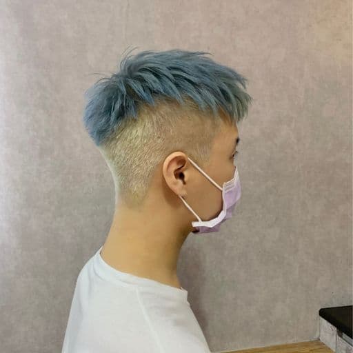 男生短髮、男生染髮、漂色