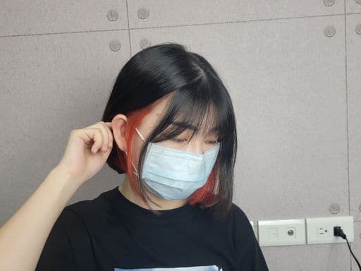 女生短髮、漂色、短瀏海