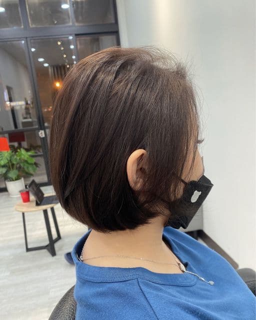 女生短髮、長瀏海、女生染髮
