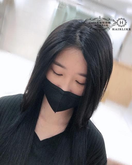 女生中長髮、長瀏海、女生染髮