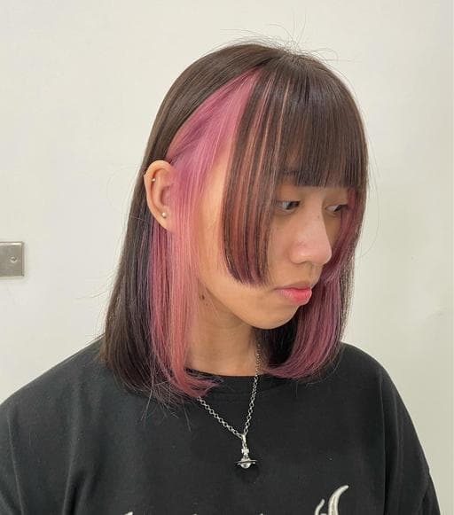 女生中長髮、漂色、日系