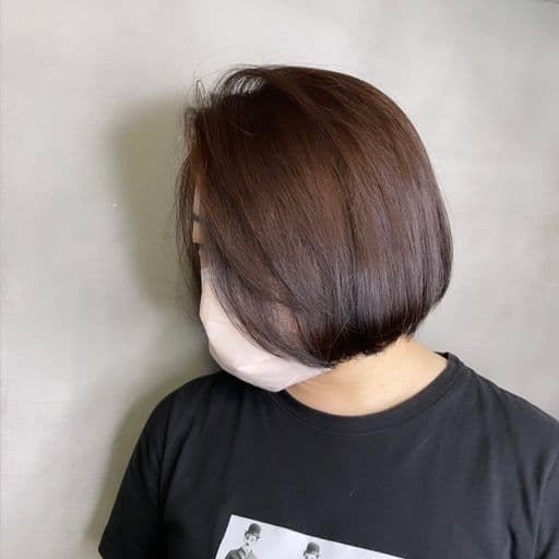 女生中長髮、長瀏海、女生染髮