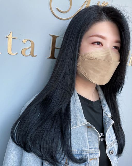 女生長髮、長瀏海、女生染髮