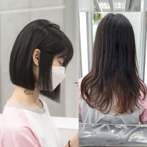 女生長髮、長瀏海、女生染髮