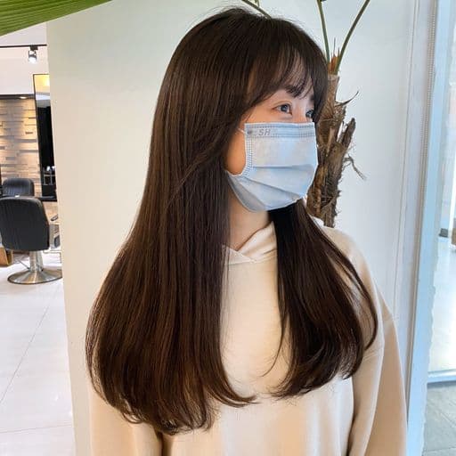女生長髮、長瀏海、女生燙髮
