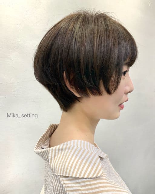 女生短髮、短瀏海、女生染髮