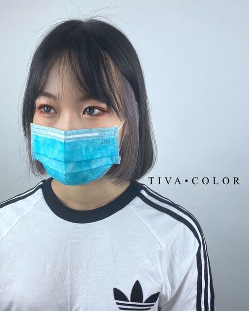 女生中長髮、短瀏海、女生染髮