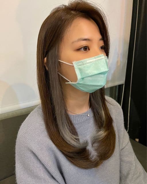 女生長髮、長瀏海、女生染髮
