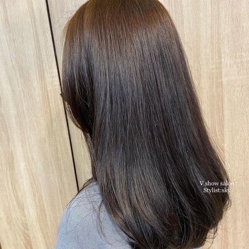 女生中長髮、女生染髮、不用漂髮