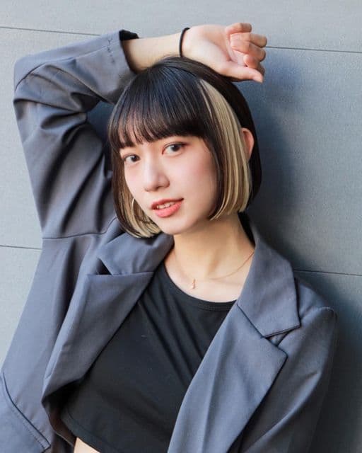女生短髮、短瀏海、女生染髮