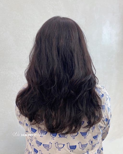 女生長髮、短瀏海、女生燙髮