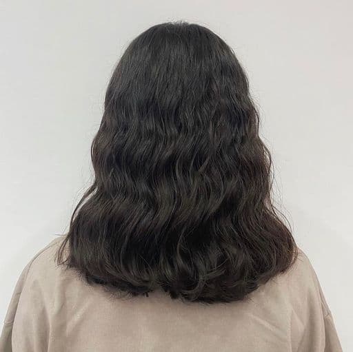 女生中長髮、女生燙髮、溫塑燙