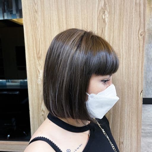 女生短髮、短瀏海、女生染髮