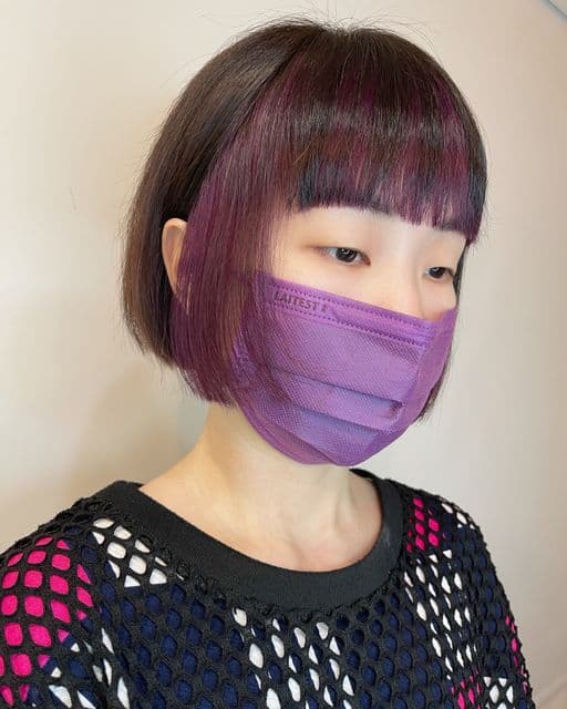 女生短髮、短瀏海、女生染髮
