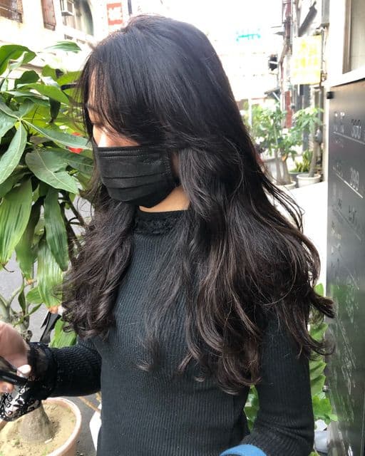 女生長髮、長瀏海、女生燙髮