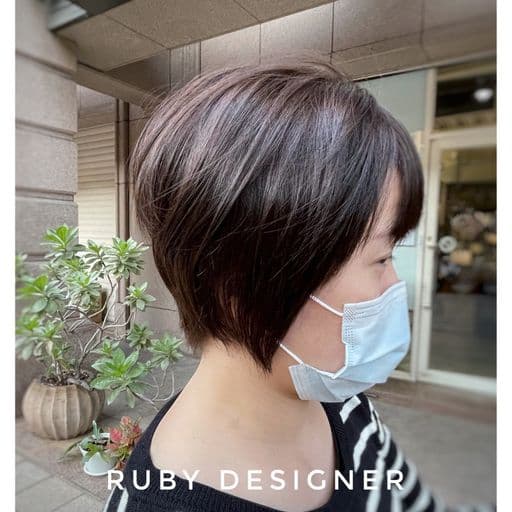 女生短髮、女生染髮、不用漂髮