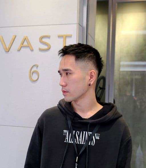 男生短髮、男生紋理剪裁、男士漸層推