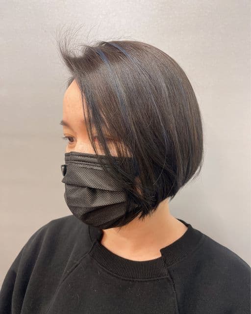 女生中長髮、長瀏海、女生染髮