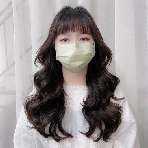 女生長髮、短瀏海、女生燙髮