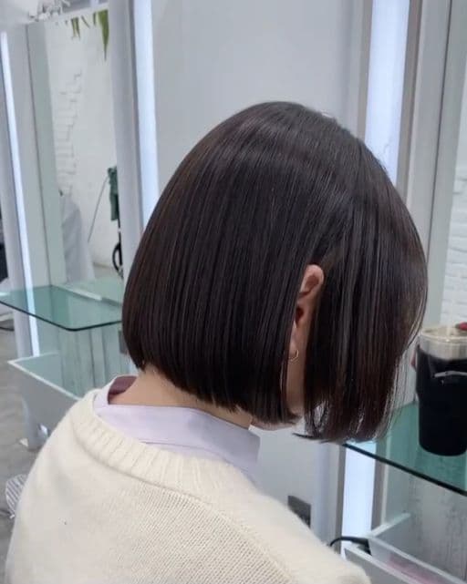 女生中長髮、縮毛矯正、水質感縮毛矯正燙