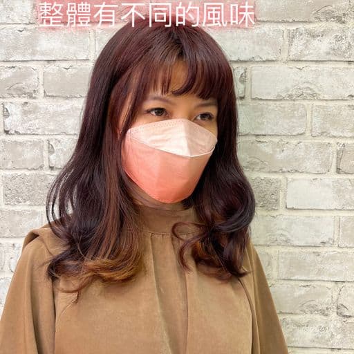 女生長髮、短瀏海、女生染髮