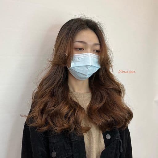 女生長髮、長瀏海、女生燙髮