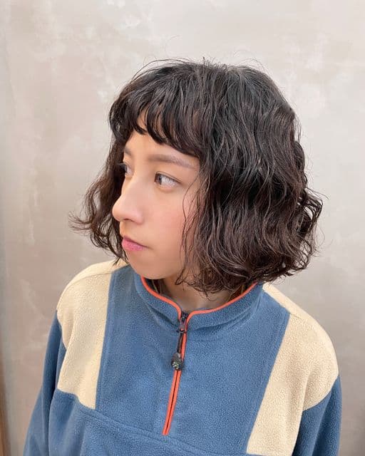 女生短髮、短瀏海、女生燙髮