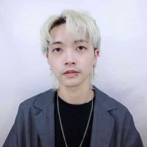 男生中長髮、男生染髮、漂色