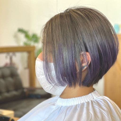 女生短髮、長瀏海、女生染髮