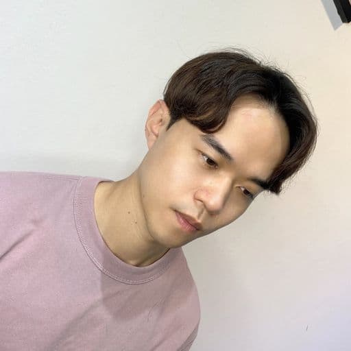 男生短髮、長瀏海、男生燙髮