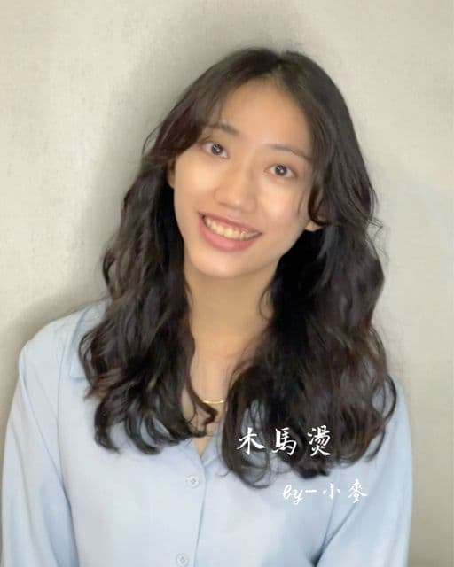 女生長髮、女生燙髮、溫塑燙
