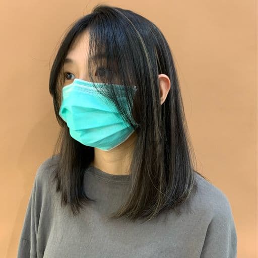 女生中長髮、長瀏海、女生染髮