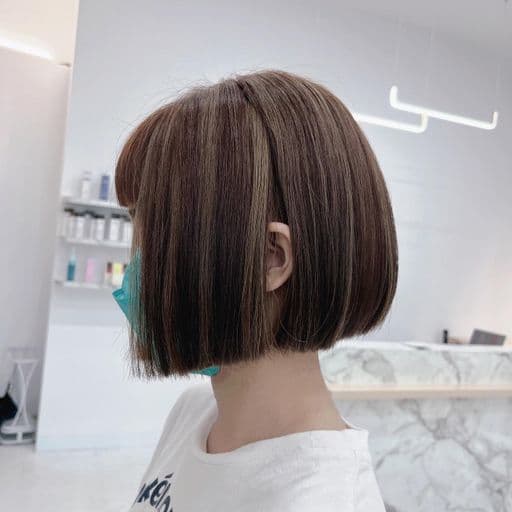 女生短髮、長瀏海、女生染髮
