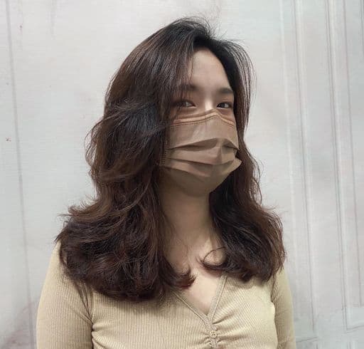 女生長髮、長瀏海、女生燙髮