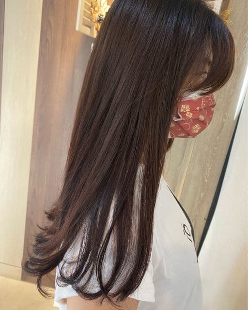 女生長髮、短瀏海、女生染髮