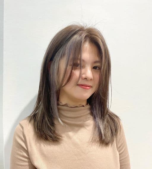 女生長髮、長瀏海、女生染髮