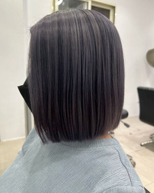 女生中長髮、長瀏海、女生染髮