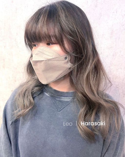 女生長髮、短瀏海、女生染髮
