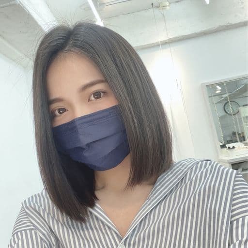 女生中長髮、長瀏海、女生燙髮