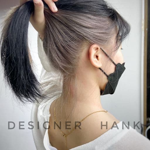 女生中長髮、短瀏海、女生染髮