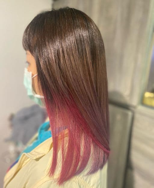 女生中長髮、女生染髮、漂色