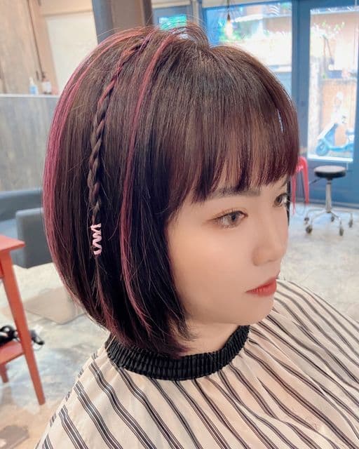 女生短髮、短瀏海、女生染髮