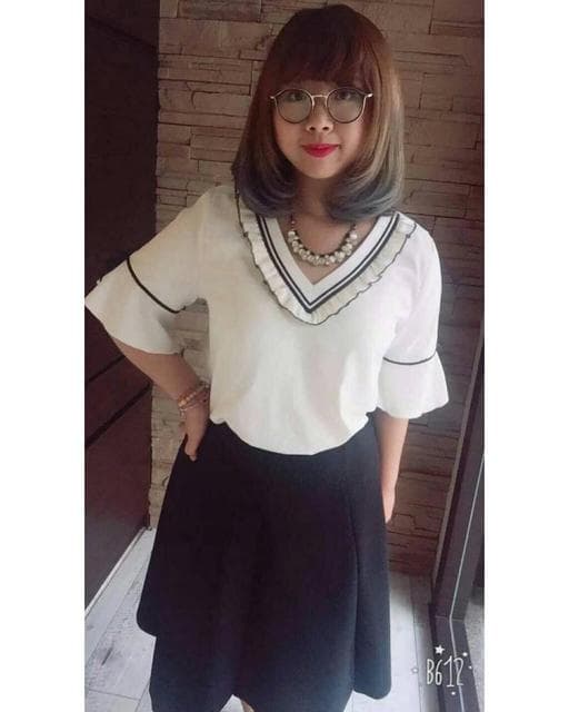 裙擺挑染、女生短髮、染髮