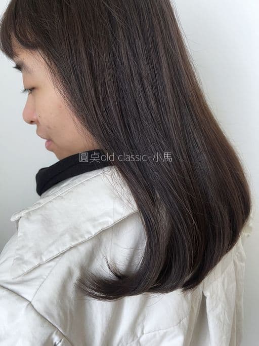 女生中長髮、女生染髮、不用漂髮