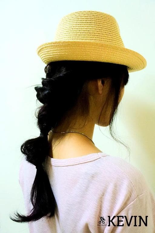 女生長髮、編髮、長髮馬尾